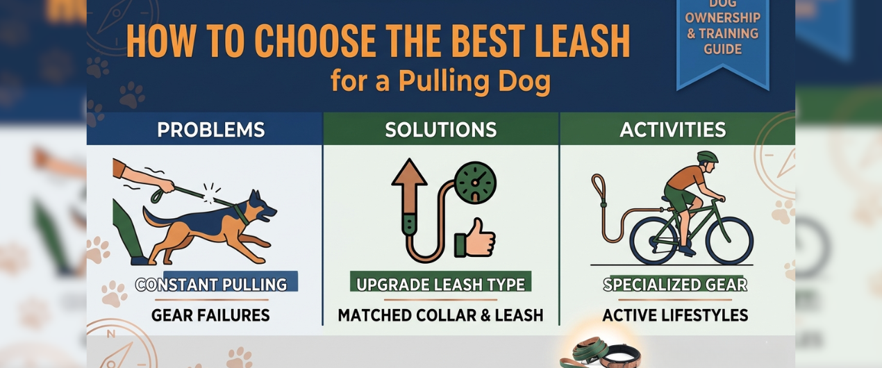 How to Choose the Best Leash for a Pulling Dog (Without Turning Walks Into a Battle)